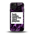 playlist please back phone cover | glass case for iphone 14