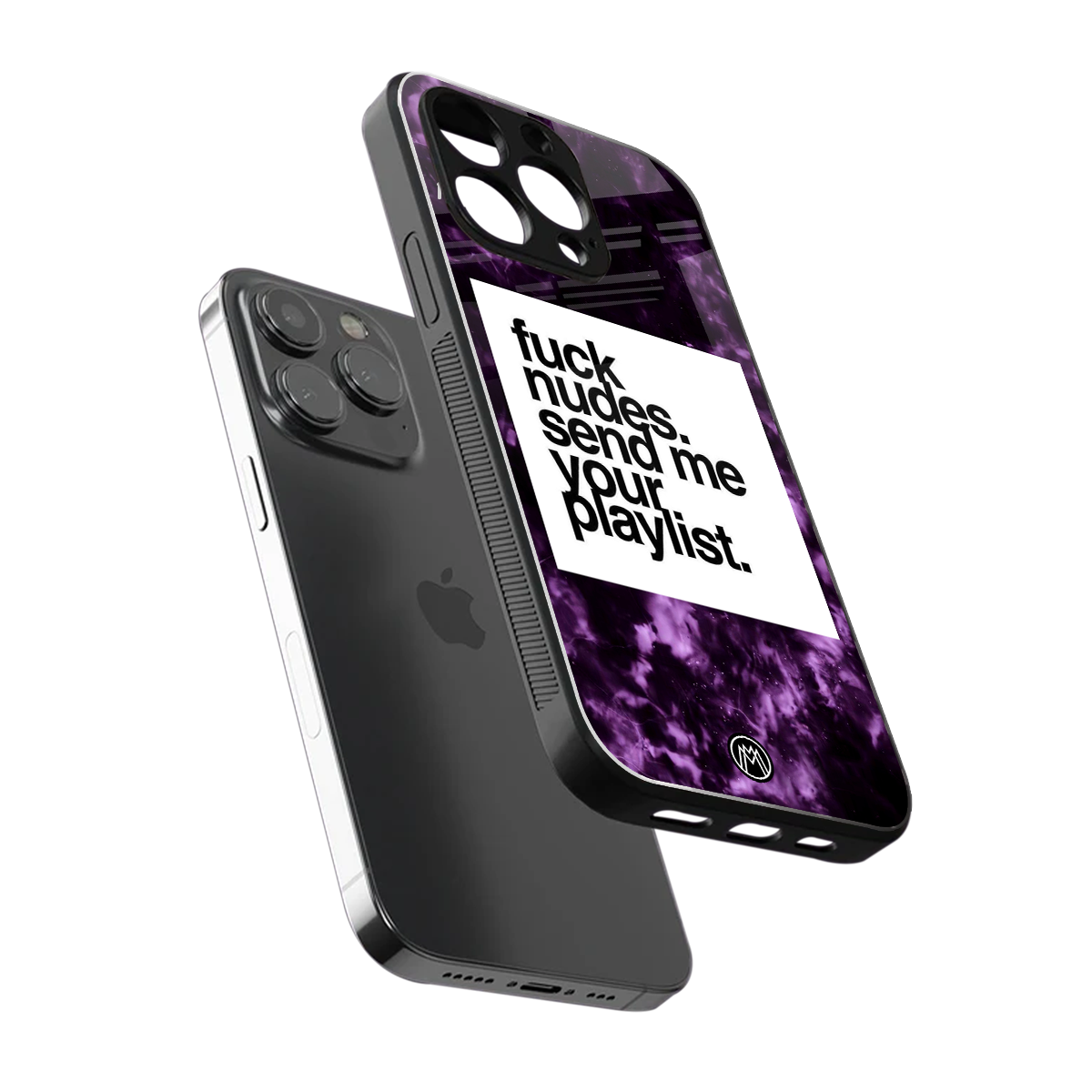 playlist please back phone cover | glass case for iphone 15 pro