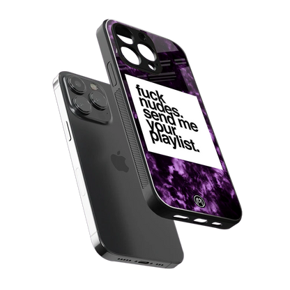 playlist please back phone cover | glass case for iphone 14 pro