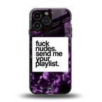playlist please back phone cover | glass case for iphone 16 pro max