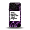 playlist please back phone cover | glass case for iphone 16 pro