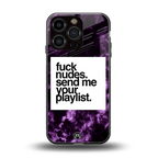 playlist please back phone cover | glass case for iphone 16 pro