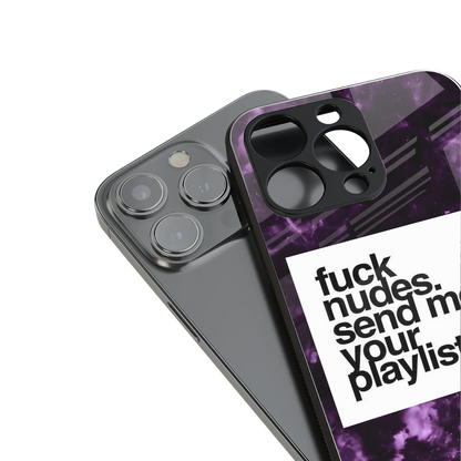 playlist please back phone cover | glass case for iphone 14 pro max
