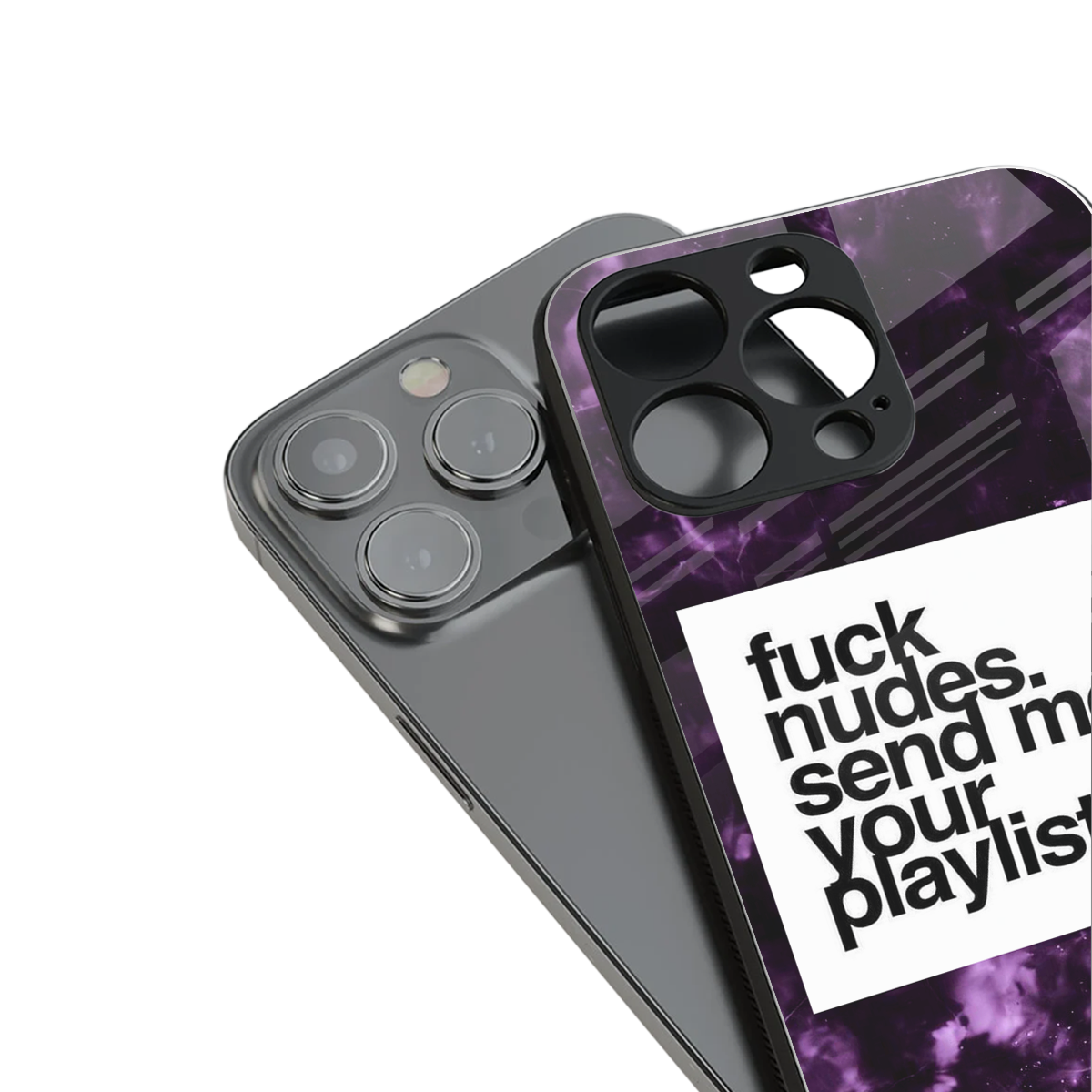 playlist please back phone cover | glass case for iphone 16 plus