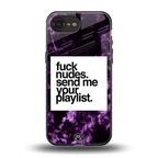 playlist please back phone cover | glass case for iphone 16e