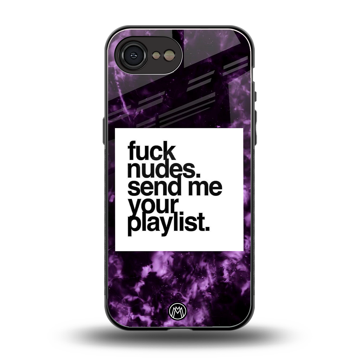 playlist please back phone cover | glass case for iphone 16e