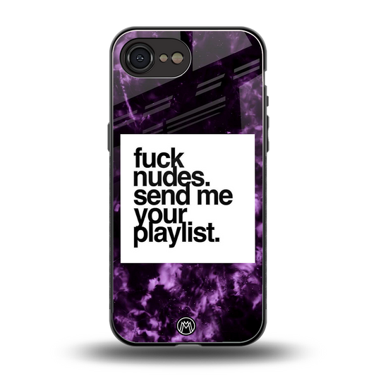 playlist please back phone cover | glass case for iphone 16e