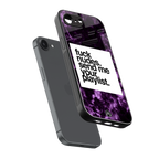 playlist please back phone cover | glass case for iphone 16e