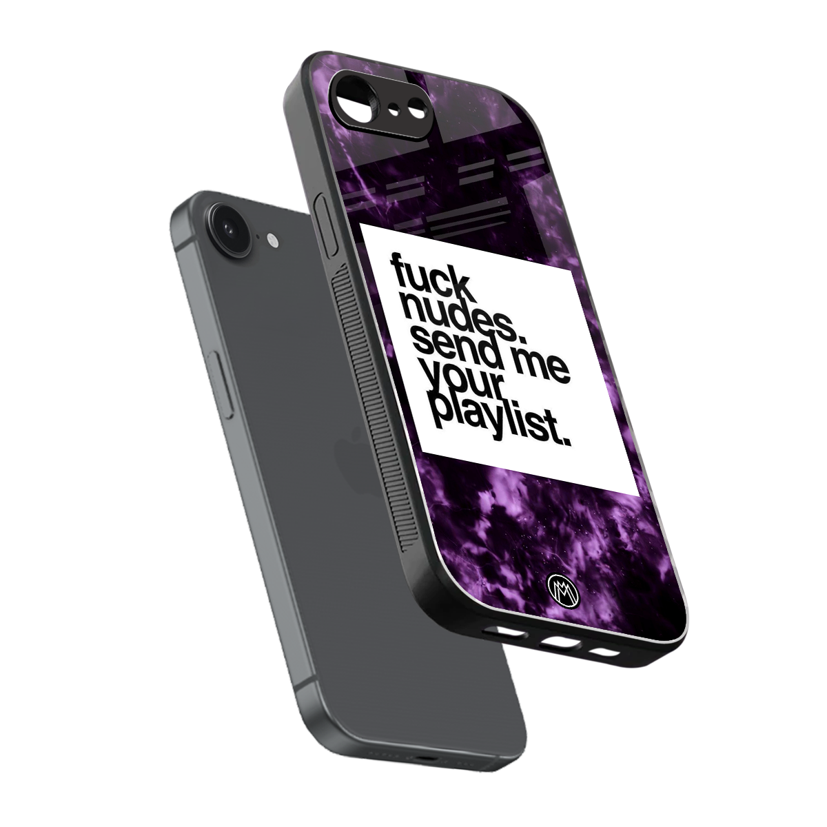 playlist please back phone cover | glass case for iphone 16e