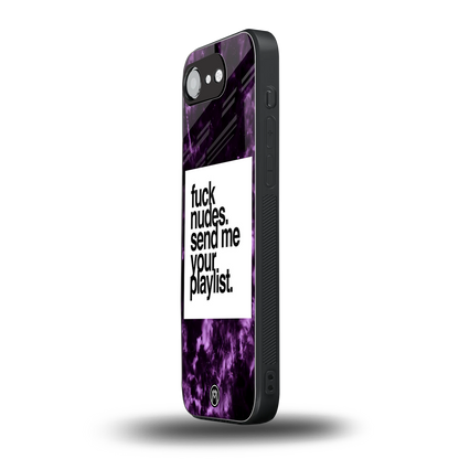 playlist please back phone cover | glass case for iphone 16e