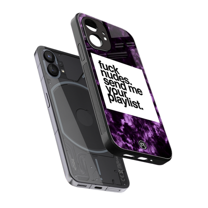playlist please back phone cover | glass case for nothing phone 1