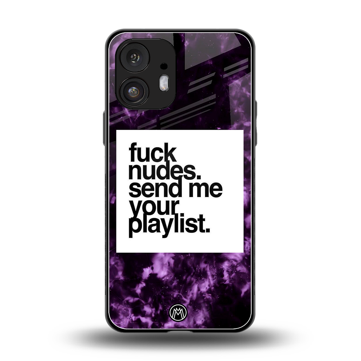 playlist please back phone cover | glass case for nothing phone 2