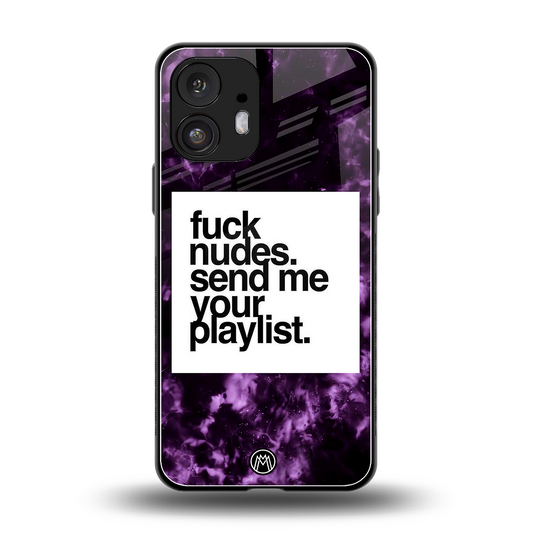playlist please back phone cover | glass case for nothing phone 2
