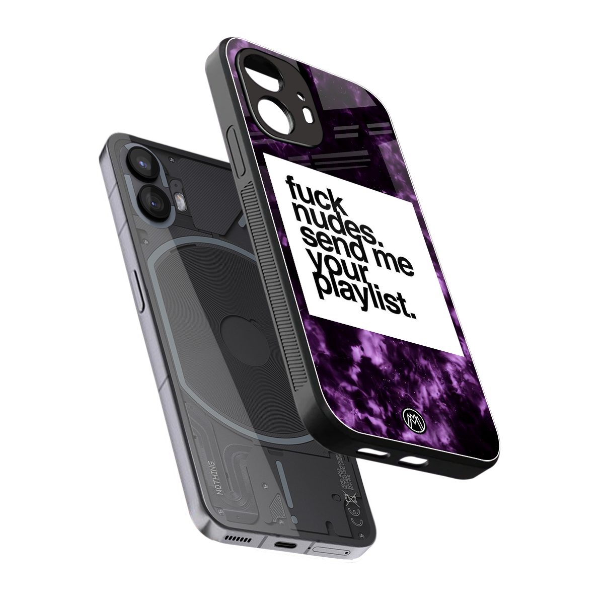 playlist please back phone cover | glass case for nothing phone 2