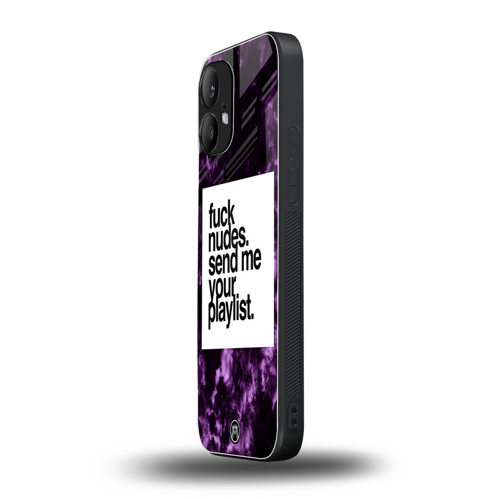 playlist please back phone cover | glass case for nothing phone 2