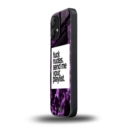 playlist please back phone cover | glass case for nothing phone 2