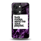 playlist please back phone cover | glass case for oneplus nord 3