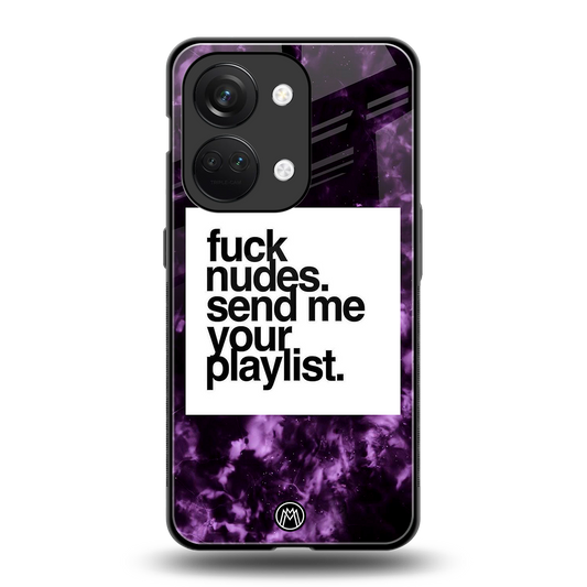 playlist please back phone cover | glass case for oneplus nord 3