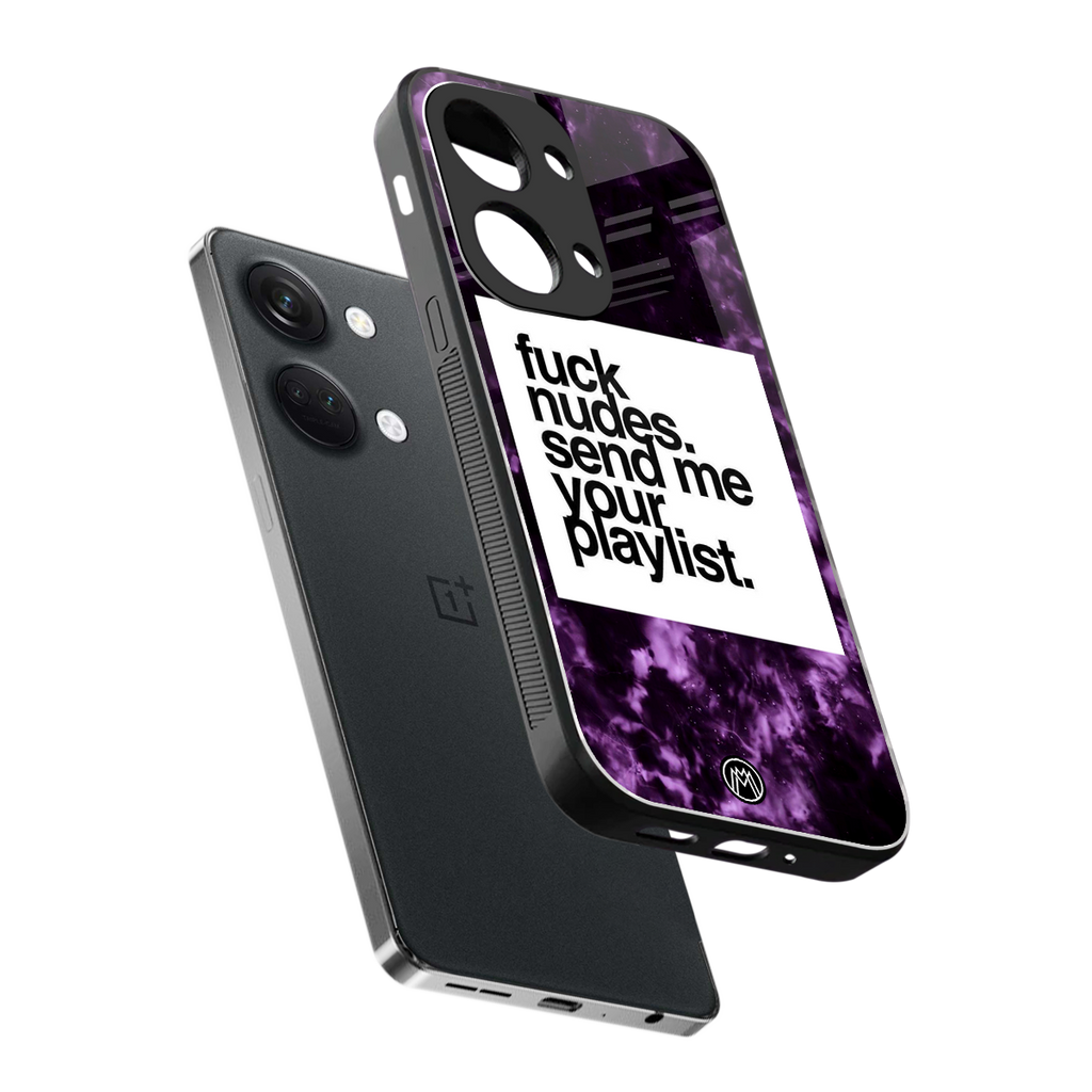 playlist please back phone cover | glass case for oneplus nord 3