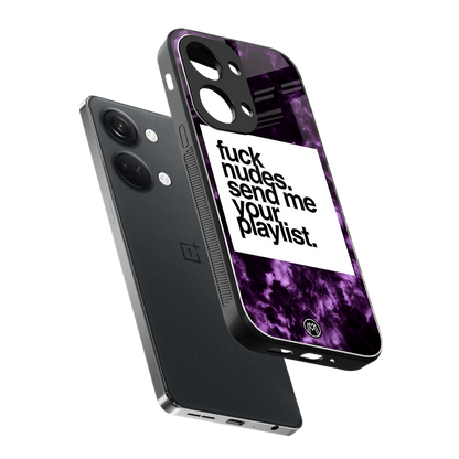 playlist please back phone cover | glass case for oneplus nord 3