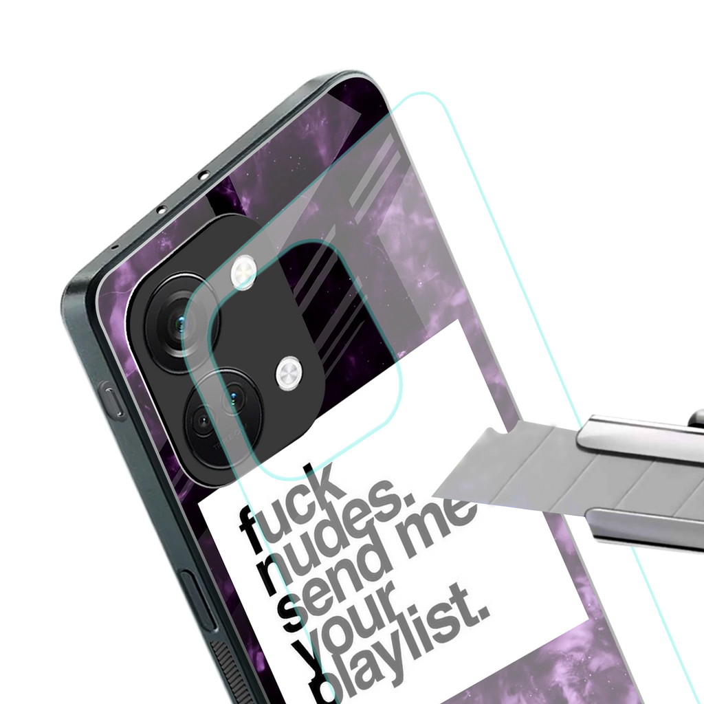 playlist please back phone cover | glass case for oneplus nord 3