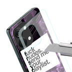 playlist please back phone cover | glass case for oneplus nord 3