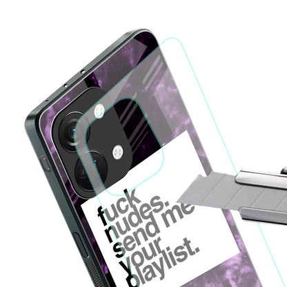playlist please back phone cover | glass case for oneplus nord 3