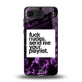 playlist please back phone cover | glass case for oneplus nord 4