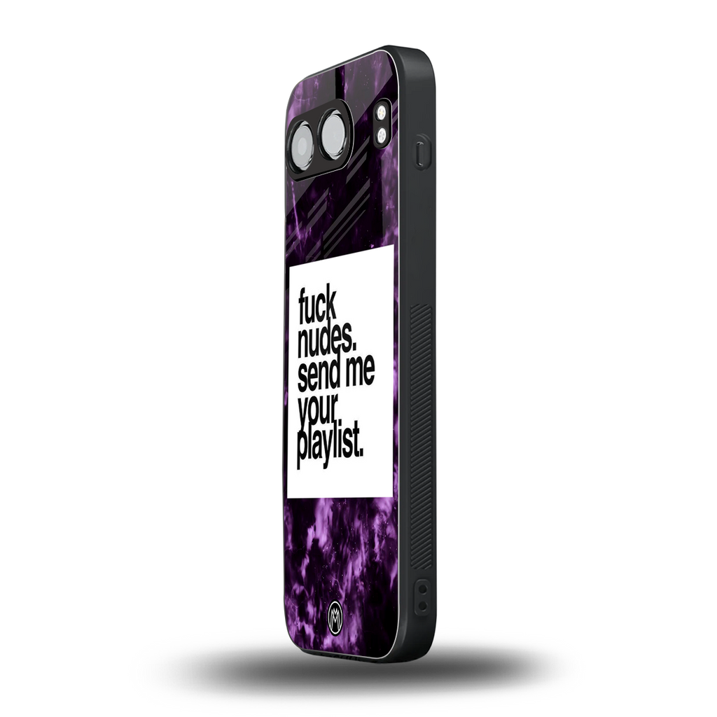 playlist please back phone cover | glass case for oneplus nord 4