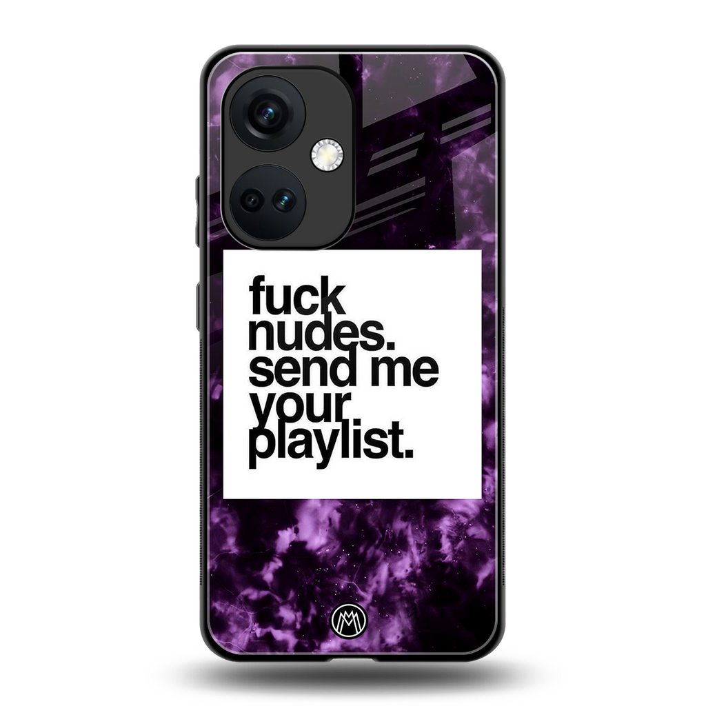 playlist please back phone cover | glass case for oneplus nord ce 3