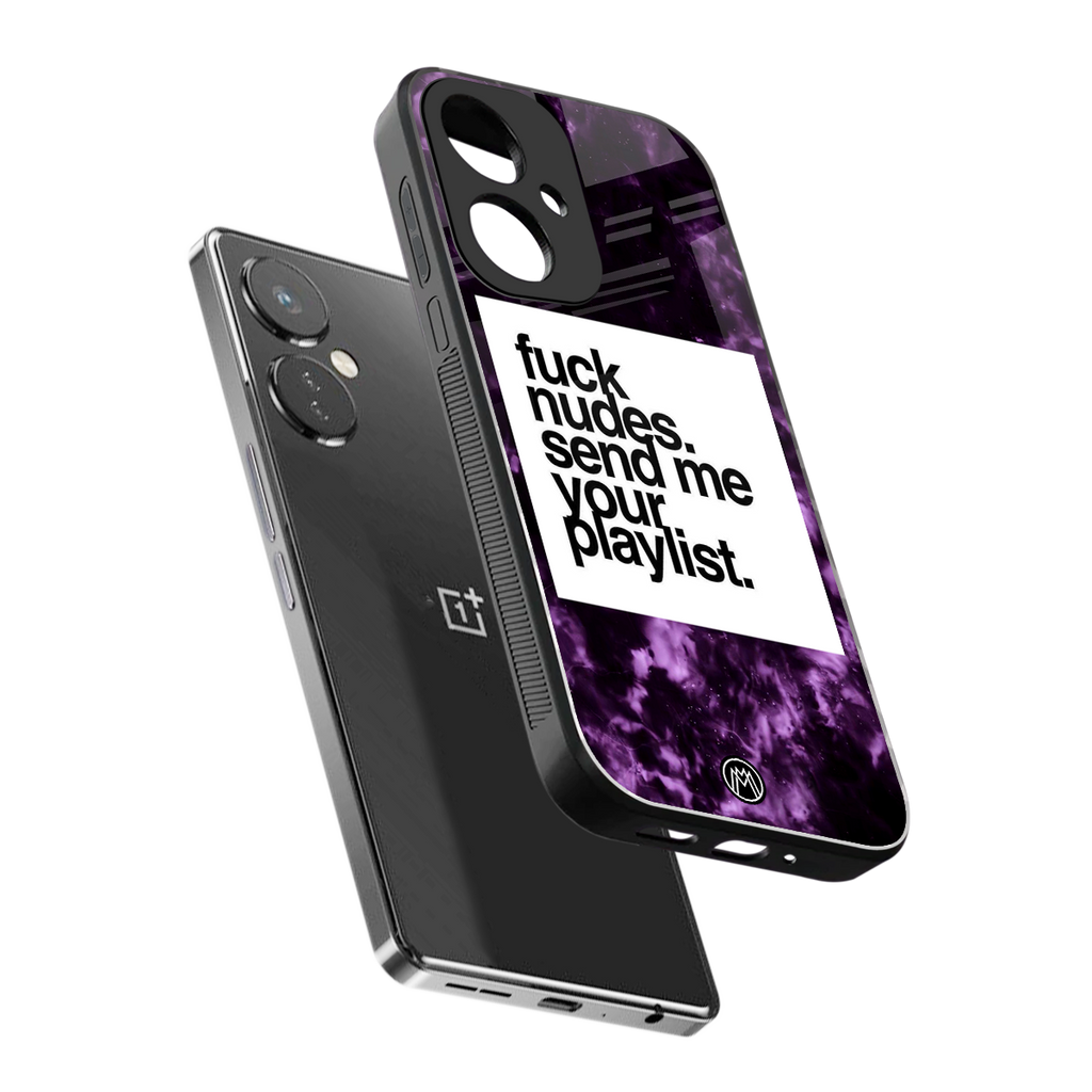 playlist please back phone cover | glass case for oneplus nord ce 3