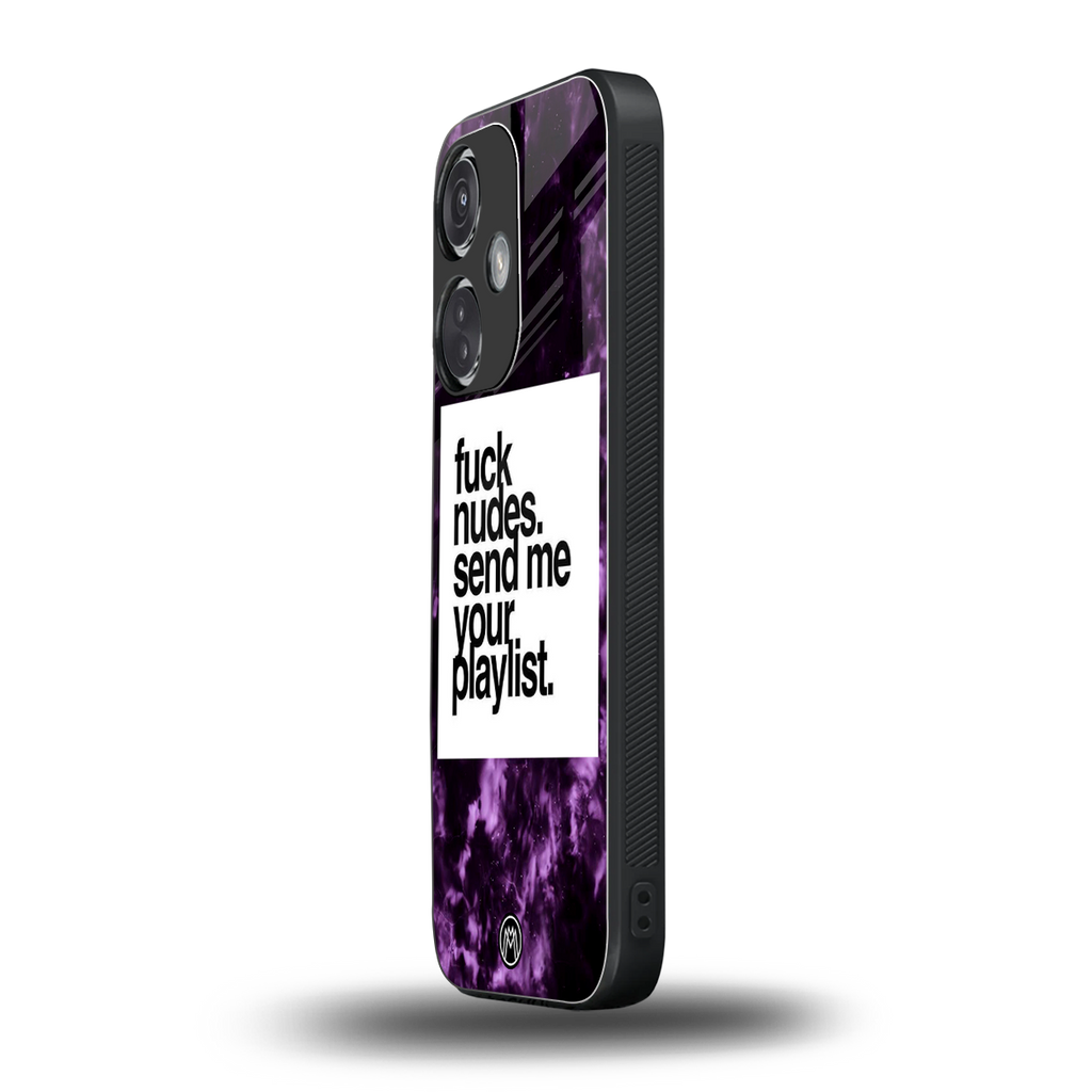 playlist please back phone cover | glass case for oneplus nord ce 3