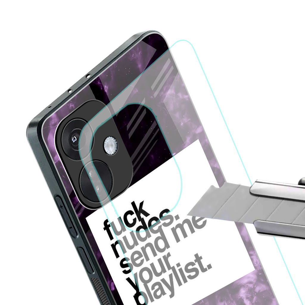 playlist please back phone cover | glass case for oneplus nord ce 3