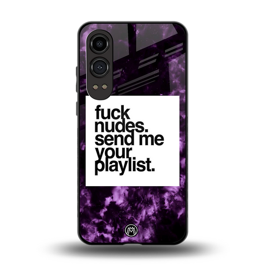 playlist please back phone cover | glass case for oneplus nord ce 4 lite