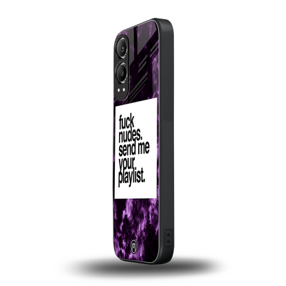 playlist please back phone cover | glass case for oneplus nord ce 4 lite