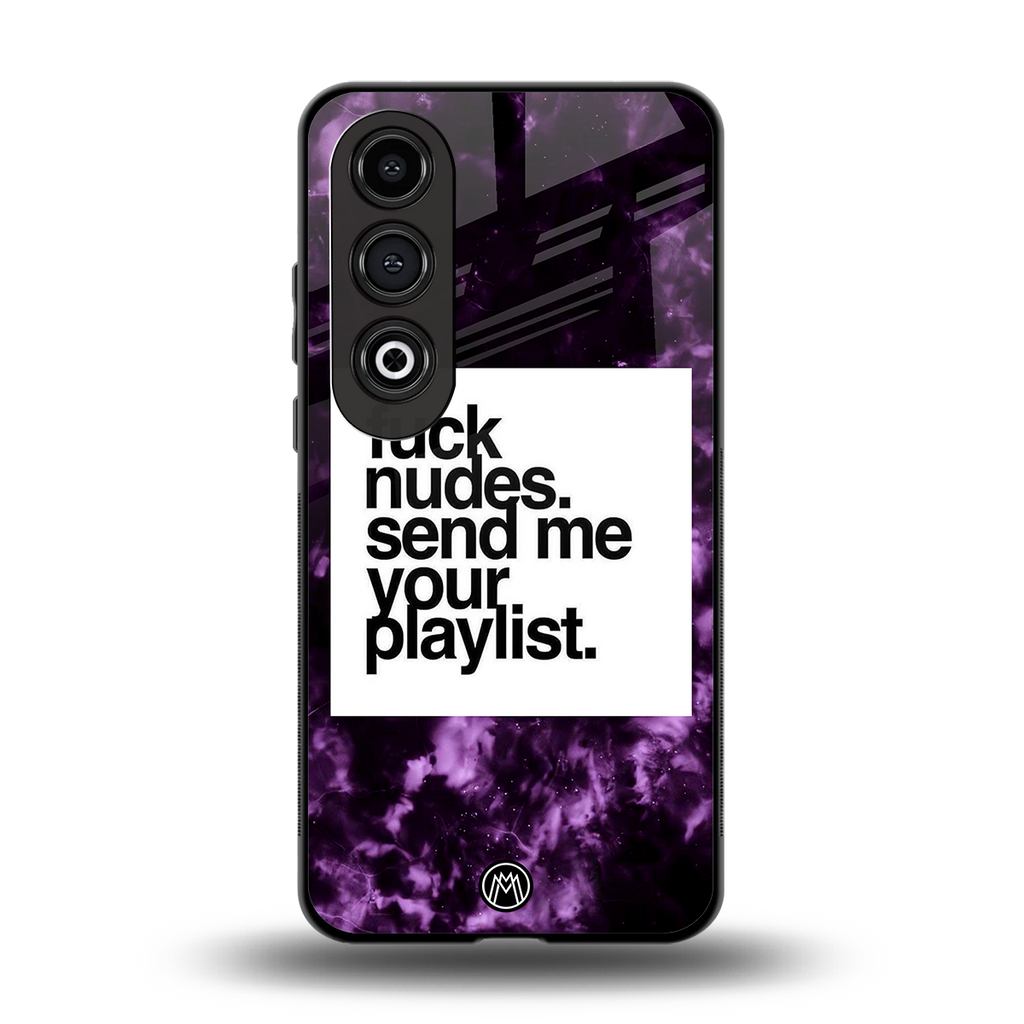 playlist please back phone cover | glass case for oneplus nord ce 4