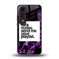 playlist please back phone cover | glass case for oneplus nord ce 4
