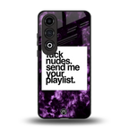 playlist please back phone cover | glass case for oneplus nord ce 4