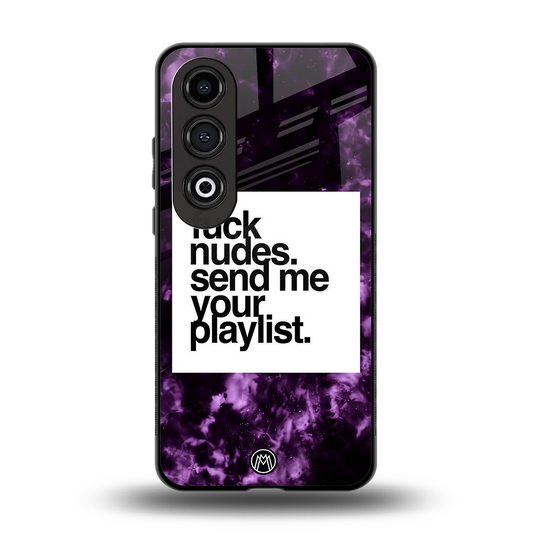 playlist please back phone cover | glass case for oneplus nord ce 4