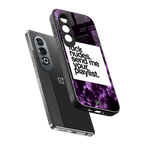 playlist please back phone cover | glass case for oneplus nord ce 4