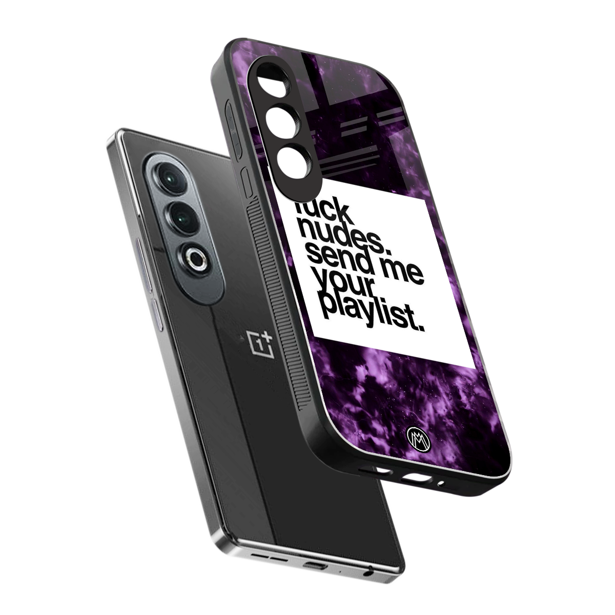playlist please back phone cover | glass case for oneplus nord ce 4
