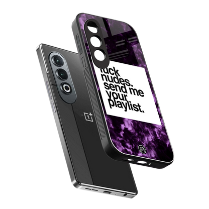 playlist please back phone cover | glass case for oneplus nord ce 4