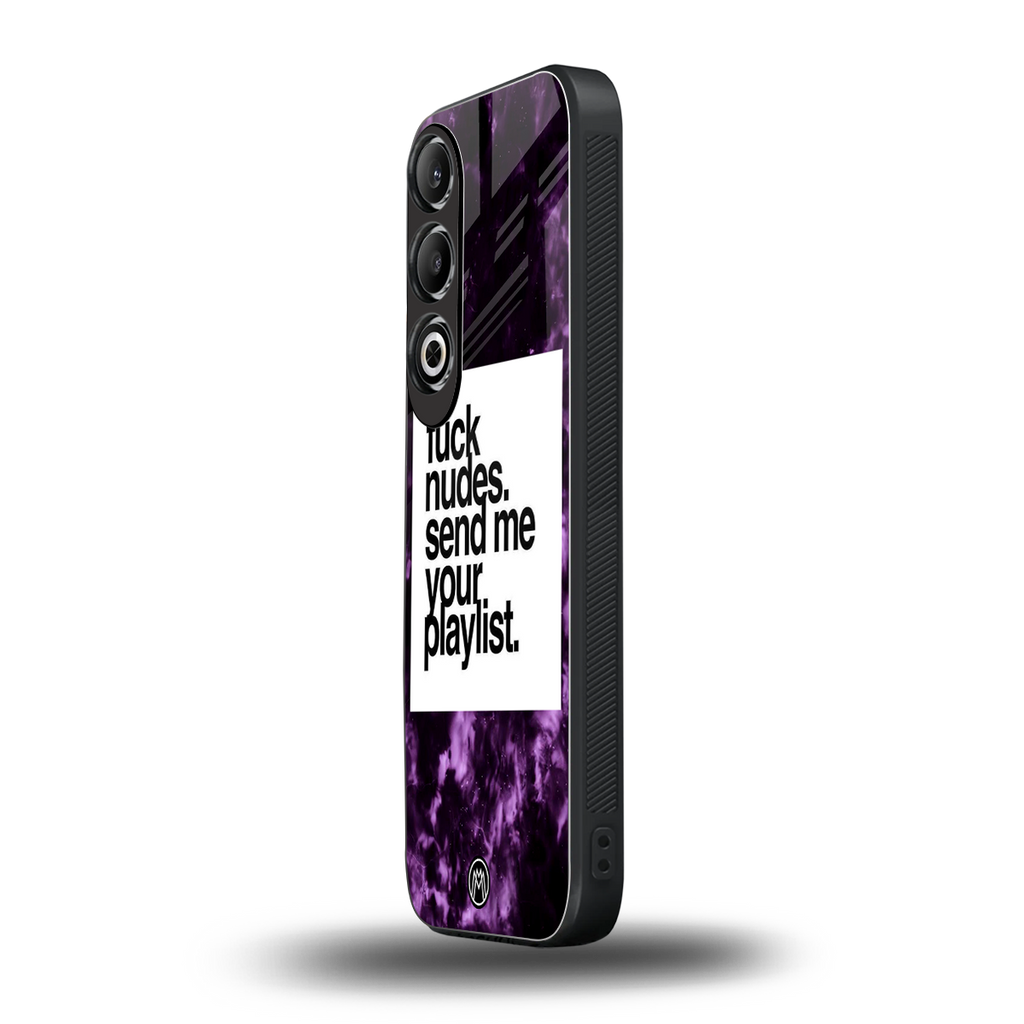 playlist please back phone cover | glass case for oneplus nord ce 4