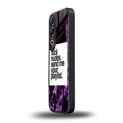 playlist please back phone cover | glass case for oneplus nord ce 4