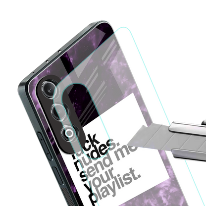 playlist please back phone cover | glass case for oneplus nord ce 4