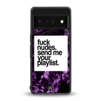 playlist please back phone cover | glass case for google pixel 6 pro