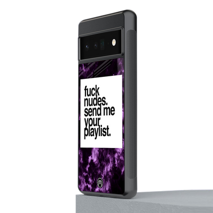 playlist please back phone cover | glass case for google pixel 6 pro