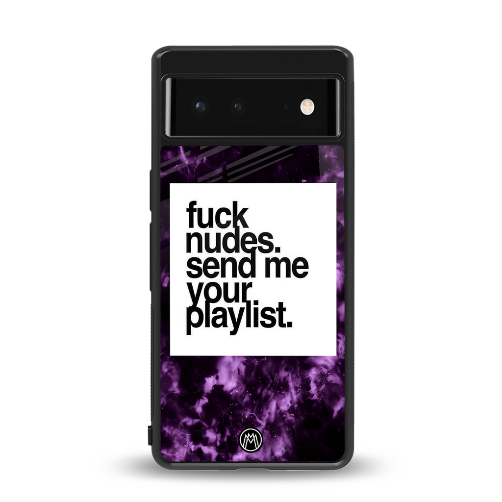 playlist please back phone cover | glass case for Google Pixel 6A