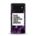 playlist please back phone cover | glass case for Google Pixel 6A