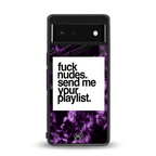 playlist please back phone cover | glass case for Google Pixel 6A